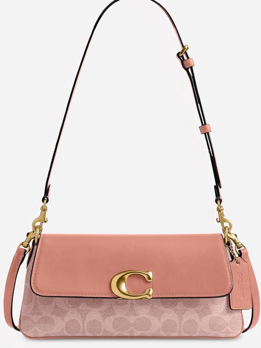 Coach Melon Pink Jet Bag in Gold Hardware